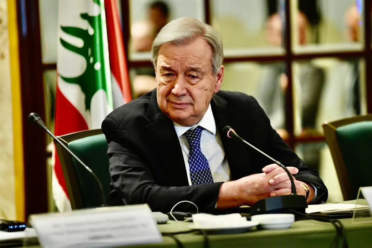 غوتيريتش من لبنان: الحل الوحيد هو الدبلوماسية والحوار