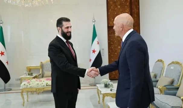 الشرع يستقبل براك.. وهذا ما تم بحثه