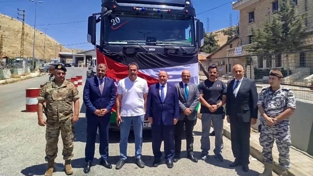 بتوجيهات ملكية.. وصول مخبز آلي أردني لدعم لبنان