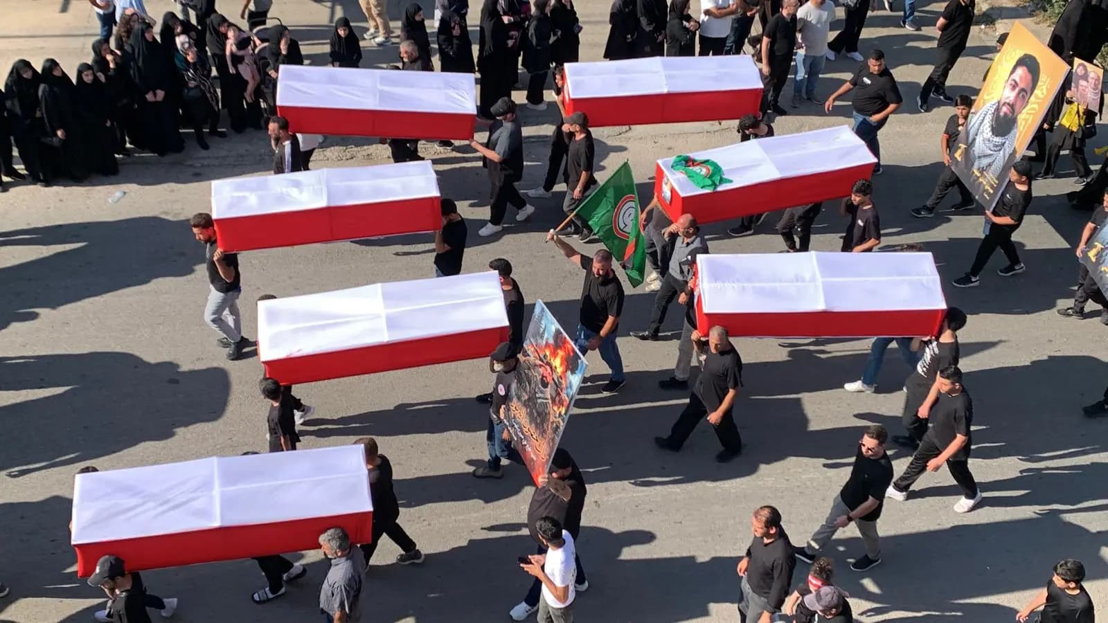 حـ.ـزب الله يُشـ.ـيّع كوكبة من الشـ.ـهداء