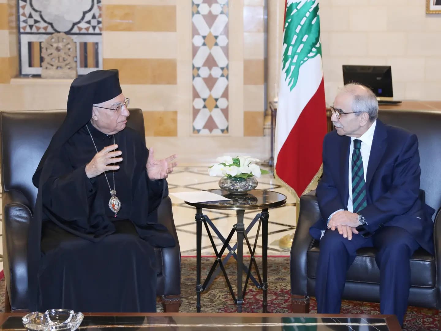 البطريرك العبسي من السراي: نقدر مواقف الرئيس سلام
