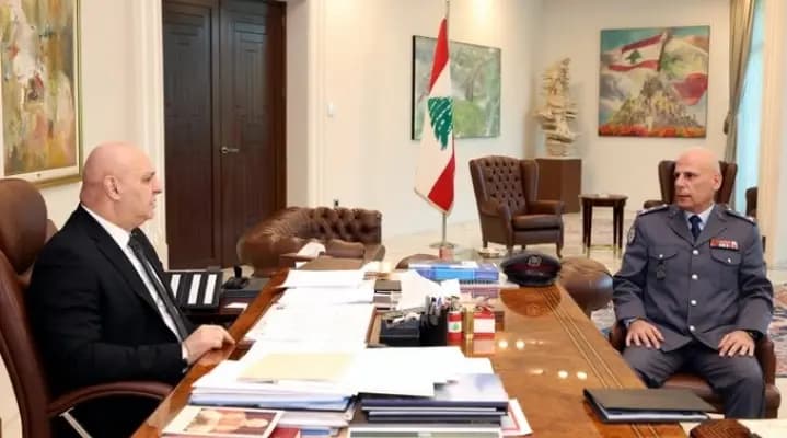 عون يستقبل "قائد الدرك".. وهذا ما دار بينهما
