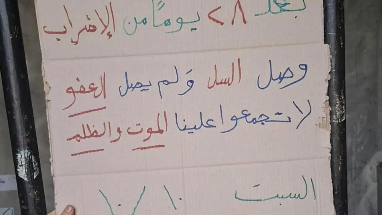 28 يومًا من الإضراب.. وصل السل ولم يصل العفو!