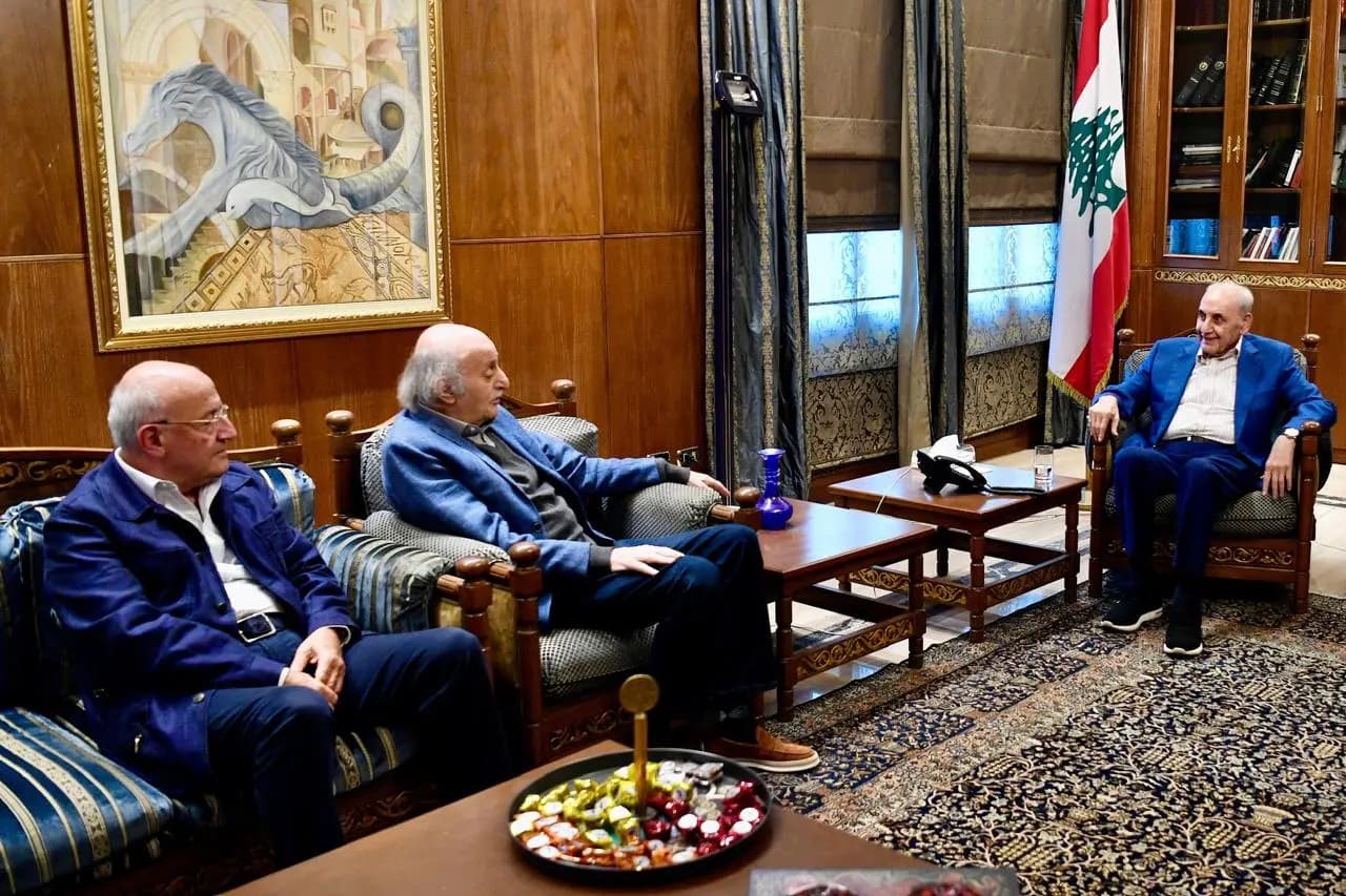 جنبلاط من عين التينة: سنجتاز هذه المحنة