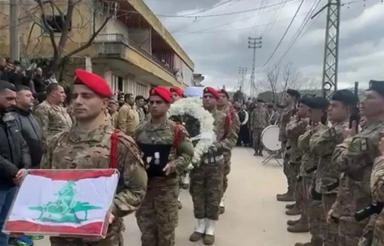 الجيش يشيّع شهـ. ـيده علي عجم في عكار