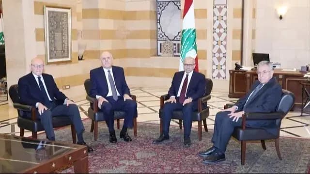 "لا للمغامرات الانـ.ـتـ.ـحارية".. سلام يستقبل الرؤساء السابقون