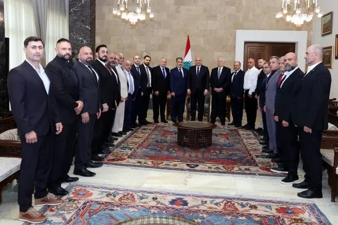 عون يستقبل وفد الاتحاد اللبناني للقوة والتربية البدنية