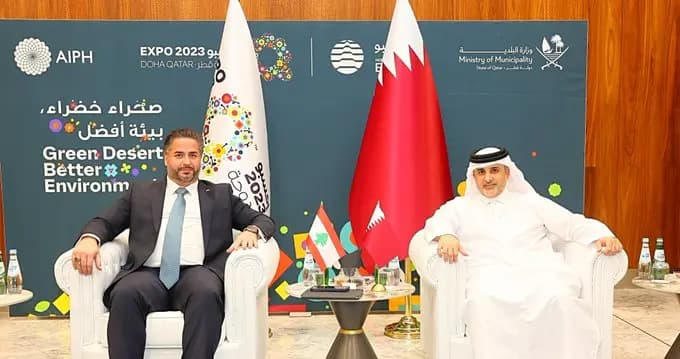 مشروع توأمة البلديات بين سلام ووزير البلدية القطري