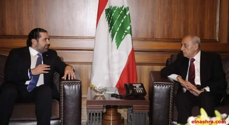 بري يلتقي الحريري في هذه الأثناء بمجلس النواب على هامش الاستشارات النيابية