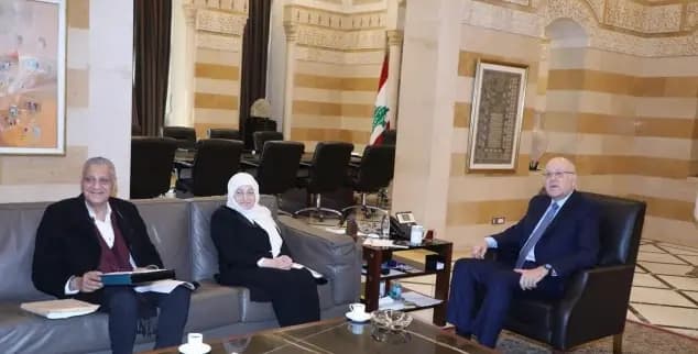 بديع والسيدة الحريري بعد زيارتهما ميقاتي: قد وعدنا بالخير