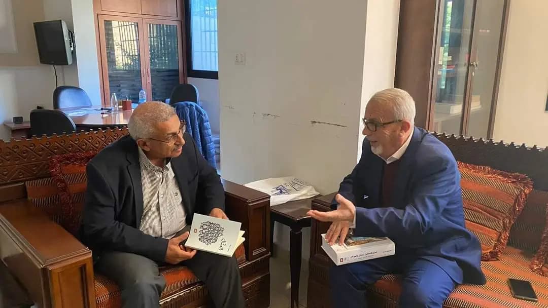 سعد استقبل صفا للعمل على تشكيل هيئة مساندة للشعب الفلسطيني