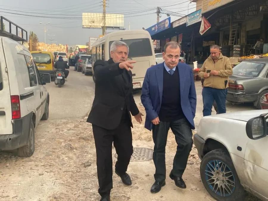 جولة تفقدية للبزري على اوتستراد الشماع