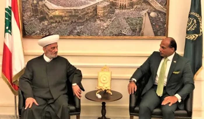 دَريان يَستقبلُ سفيرَ لبنان لدى المغرب
