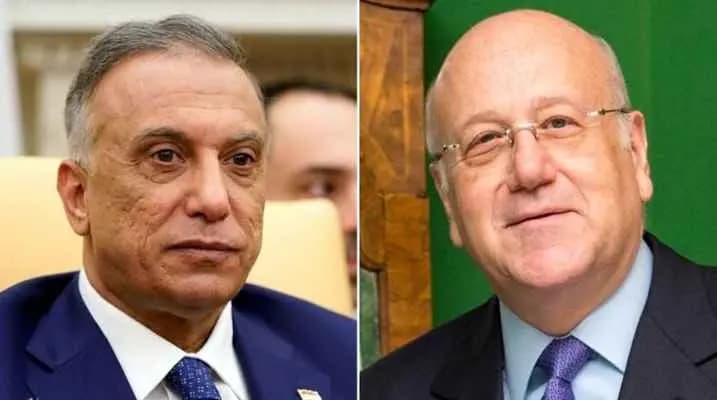 الكاظمي يهنأ ميقاتي بنجاح إجراء الانتخابات اللبنانية