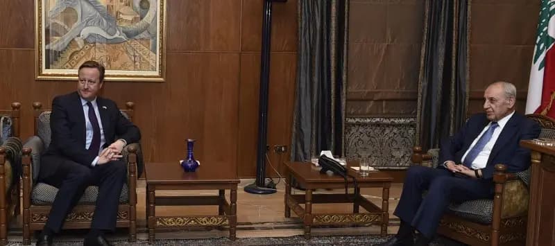 بري يستقبل وزير الخارجية البريطاني.. وهذا ما أكده