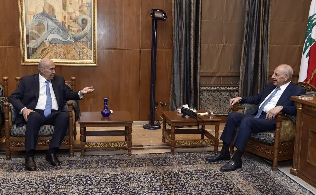 "الأجواء إيجابية".. بري يستقبل مخزومي