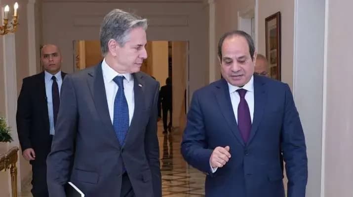 آخر مستجدّات غزة بين بلينكن والسيسي