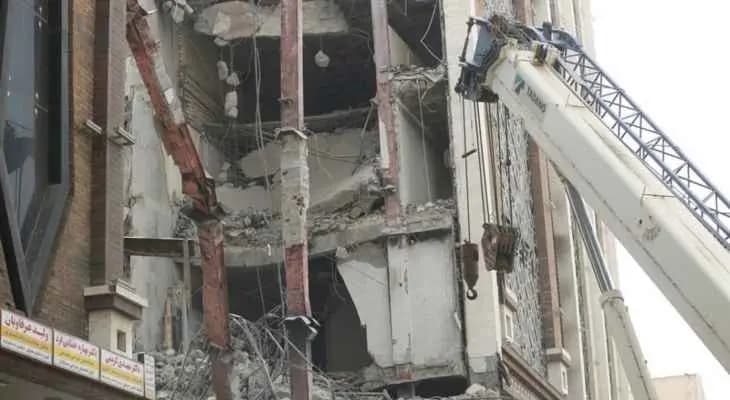 إيران: ارتفاع قتلى المبنى المنهار في مدينة آبادان إلى 10