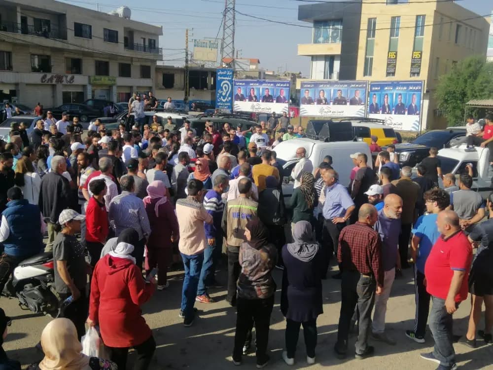 إعتصامُ أهالي البقاع الغربي للمطالبةِ بالتسويةِ في حقِّ الكهرباء