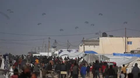 الجيش الأميركي سينفذ إنزالا جويا لمساعدات لغزة