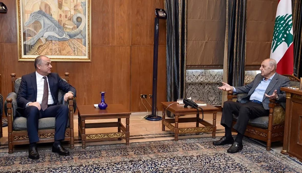 بري يستقبل بو صعب والخازن