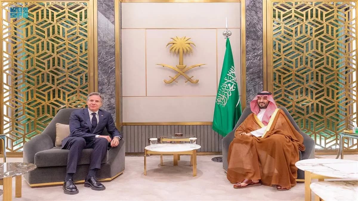 ولي العهد السعودي يلتقي بلينكن.. وهذا ما جرى بحثه