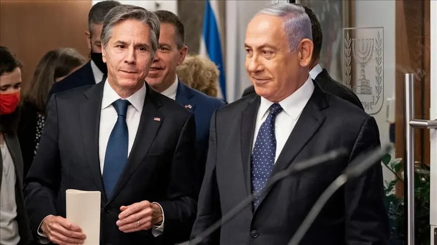 "للقاء نتنياهو" بلينكن يصل الأراضي الفلسطينية المحتلة