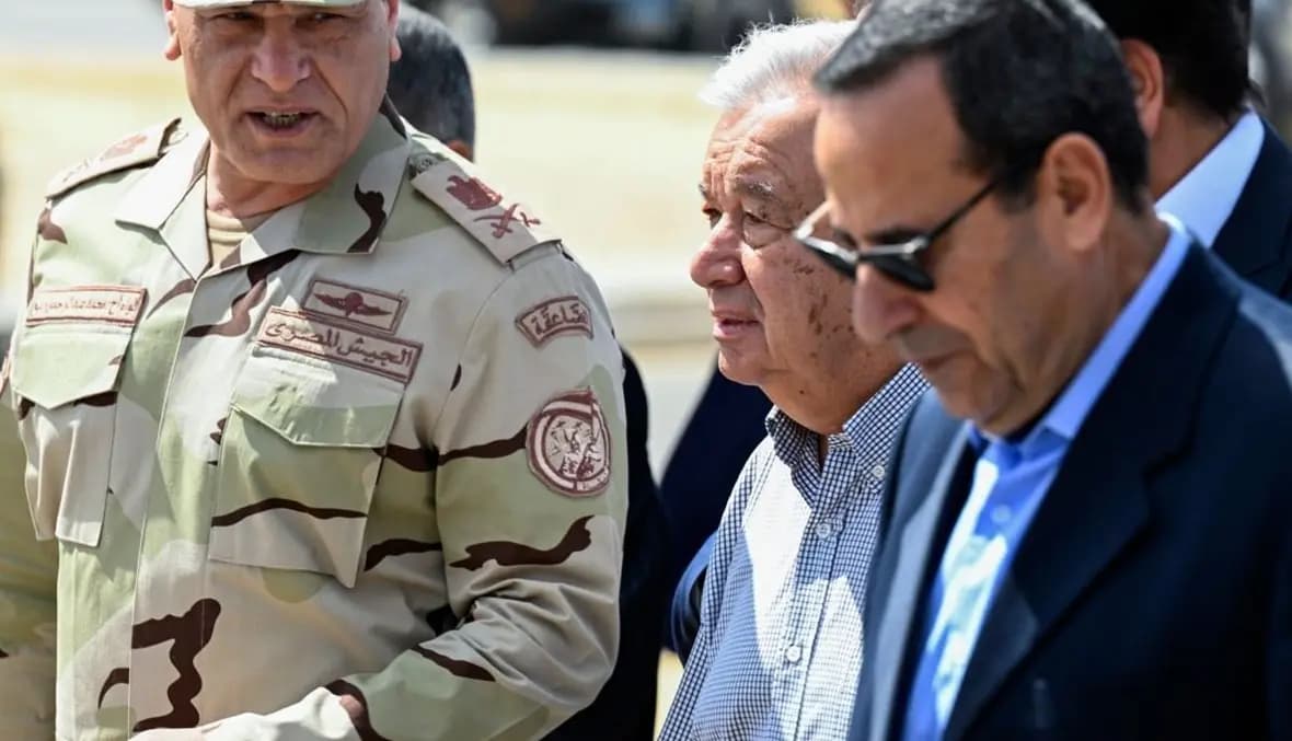 غوتيريش من رفح: الفلسطينيون يعيشون كابوساً لا ينتهي