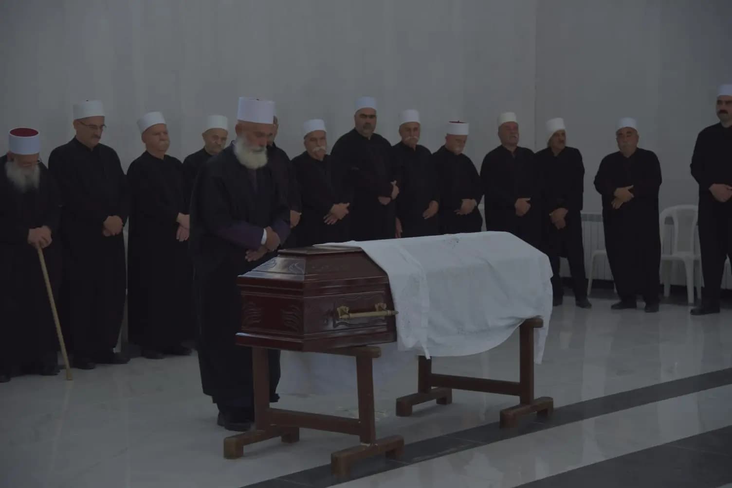 الزميل كمال ذبيان يتقبل التعازي بوفاة شقيقه عصام مع العائلة الجمعة في دار الطائفة الدرزية