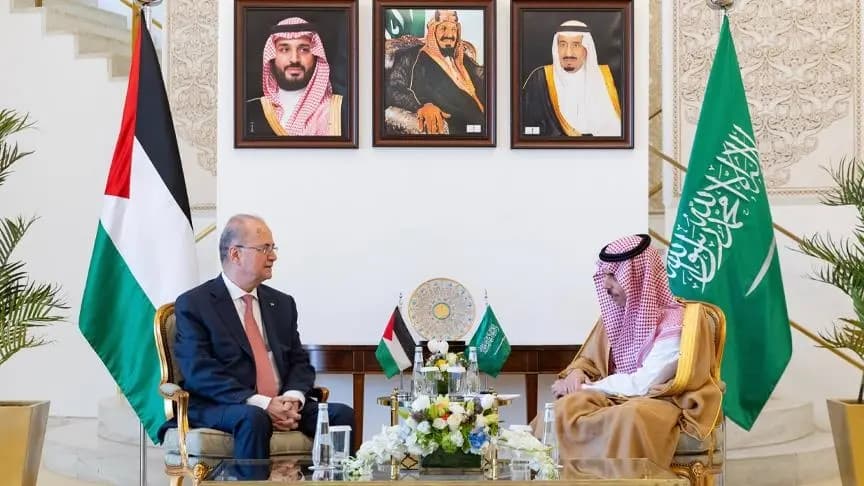تطورات رفح.. بين "بن فرحان" ورئيس الوزراء الفلسطيني
