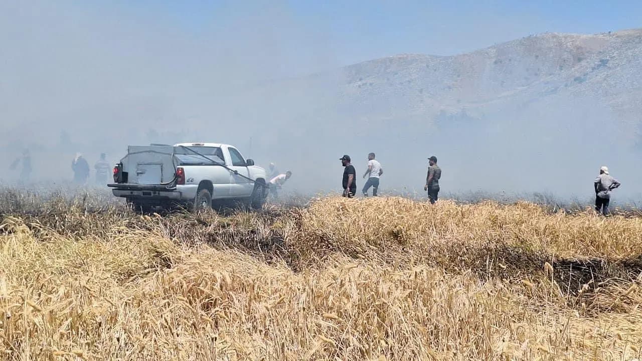 "في غزة".. فوج إطفاء الغد الأفضل يخمد حريقًا