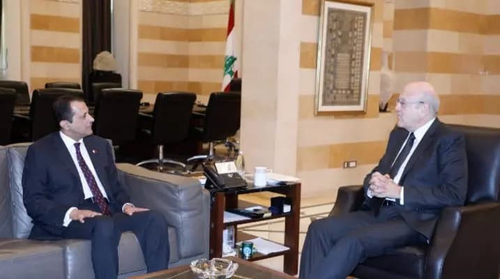 ميقاتي يشكر قطر على وقوفها إلى جانب لبنان