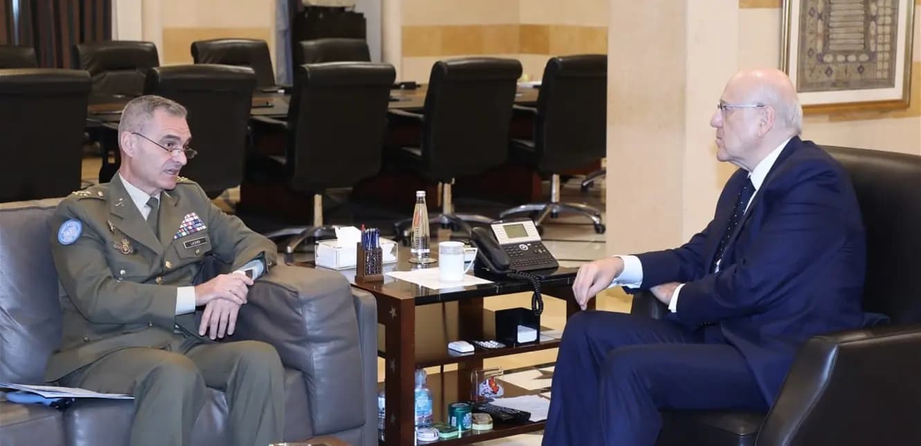 ميقاتي يلتقي لازارو ووفدًا من العسكريين المتقاعدين