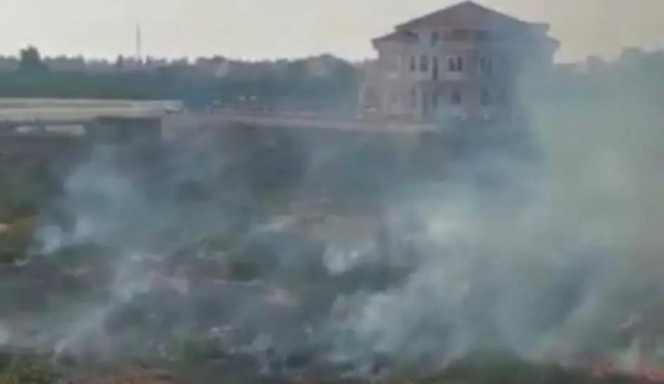 حريق كبير في بلدة الخرايب