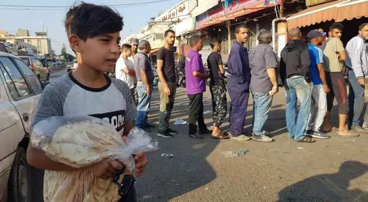 طوابير الخبز تعود في صيدا