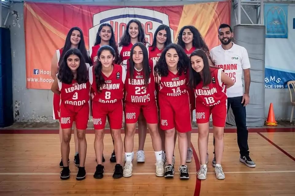 منتخب لبنان للإناث تحت ال16 سنة بكرة السلة إستهل مبارياته في بطولة آسيا المستوى"ب" بفوزه على كازاخستان 59 - 47