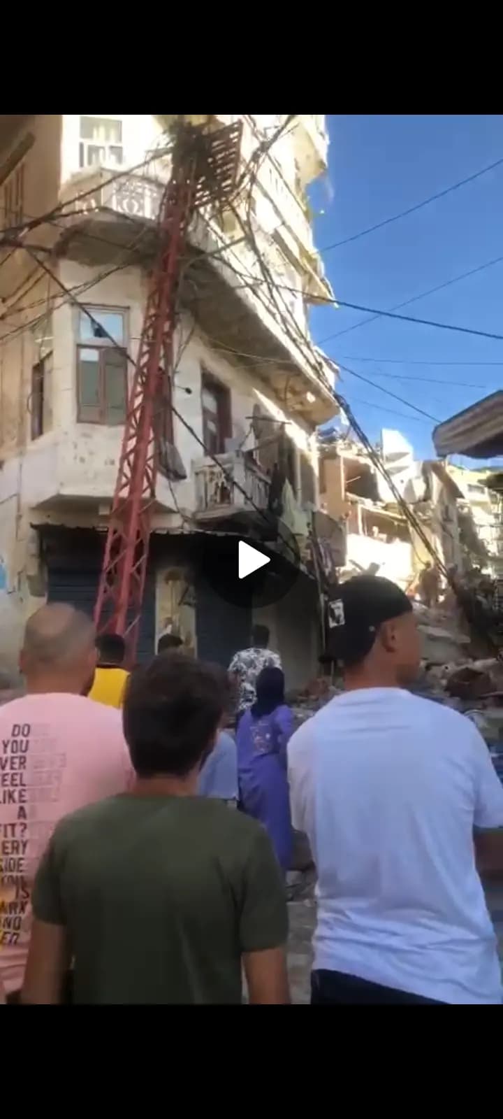 جرحى في انهيار مبنى في منطقة ضهر المغر في طرابلس