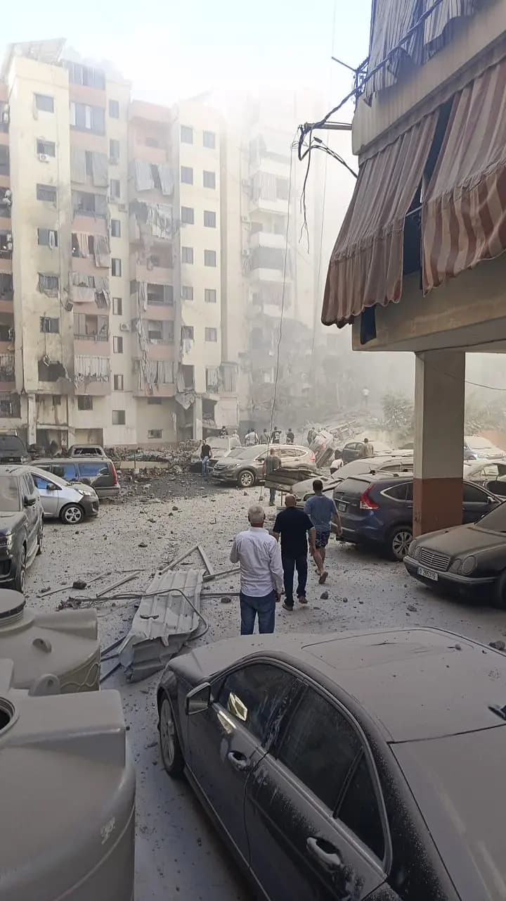 شهداء وجرحى في الغارة على الضاحية