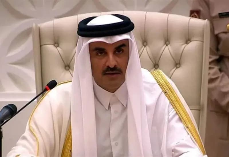 أمير قطر يؤكد وقوفه إلى جانب لبنان