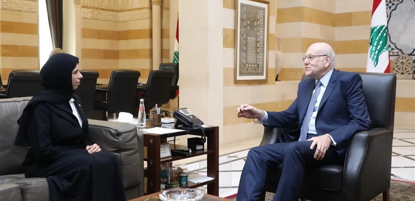 ميقاتي يستقبل الوزيرة القطرية.. وهذه تفاصيل الزيارة