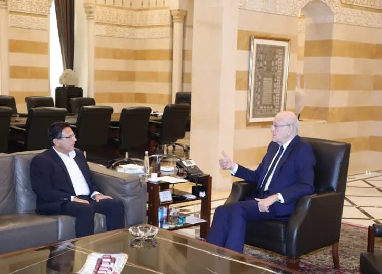 الخازن من السراي: لا يمكن أن نواجه هذا العدوان دون التضامن الداخلي