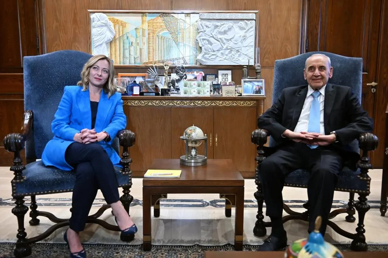 "المستجدات السياسية والميدانية" بين بري وميلوني