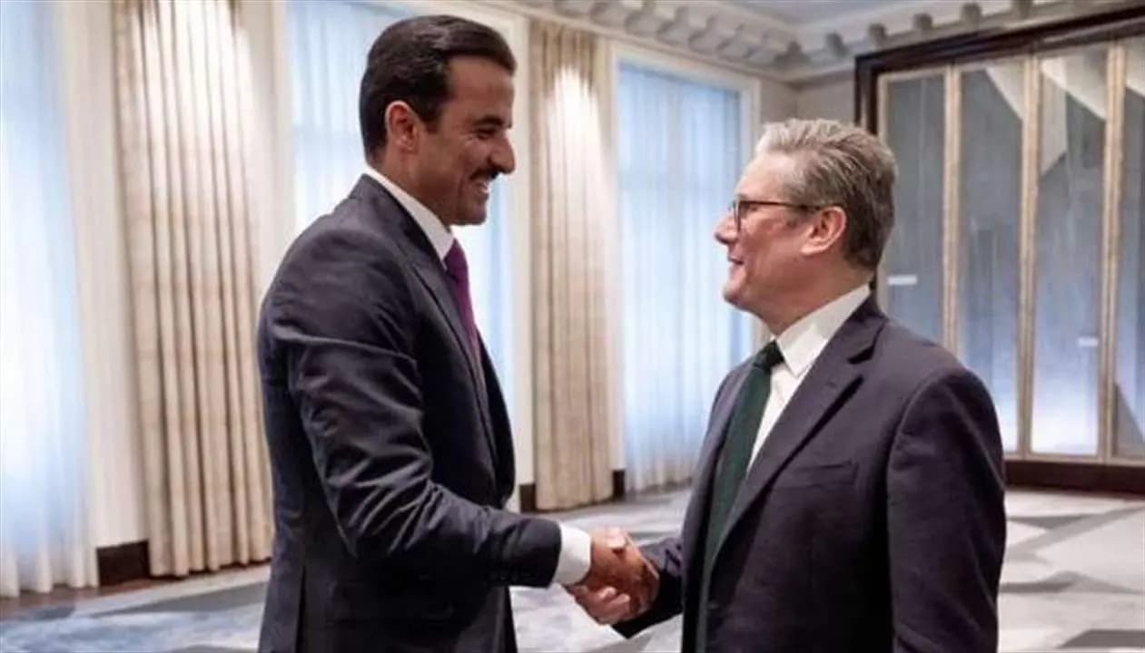 أوضاع المنطقة بين أمير قطر ورئيس الوزراء البريطاني