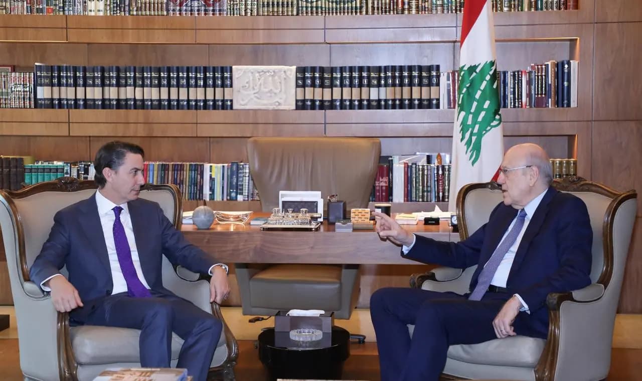 ميقاتي يستقبل هوكشتاين في دارته