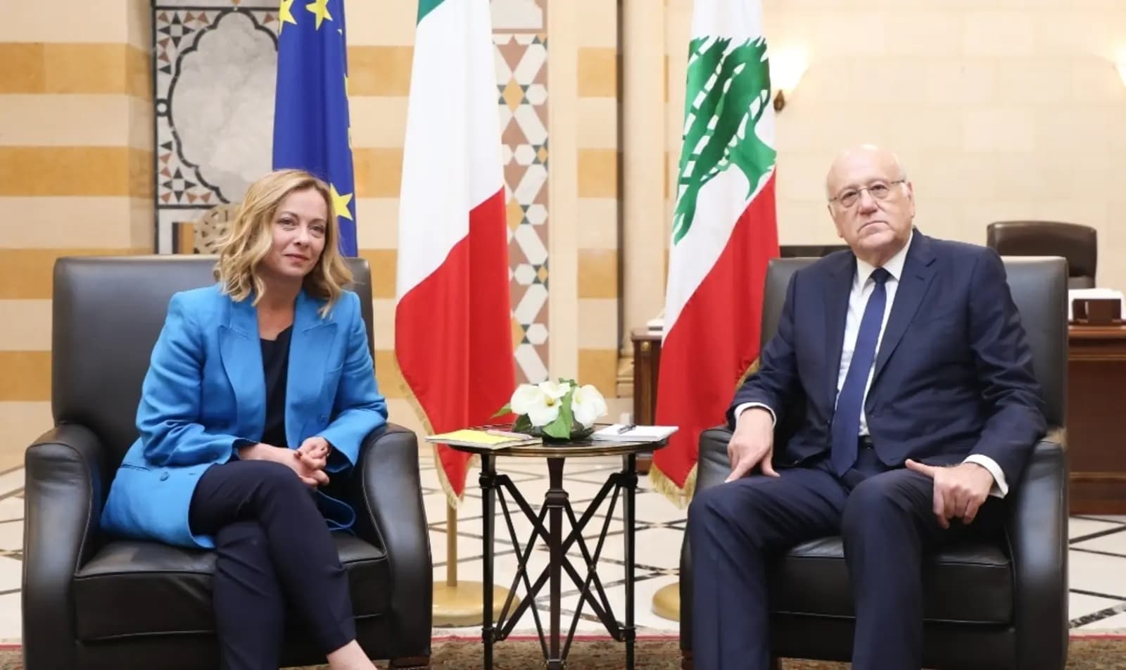 ميقاتي متضامنٌ مع إيطاليا في اتصال هاتفي مع ميلوني