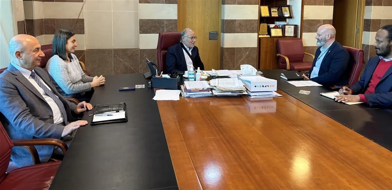 اجتماع بين الحلبي والمدير الإقليمي لبرنامج الغذاء العالمي