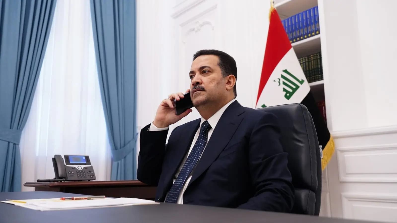 الأوضاع في سوريا ولبنان وغزة بين السوداني وماكرون