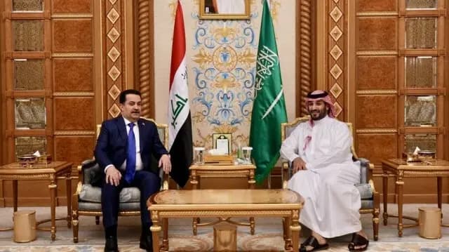 "بحثا تطورات المنطقة".. السوداني التقى بن سلمان