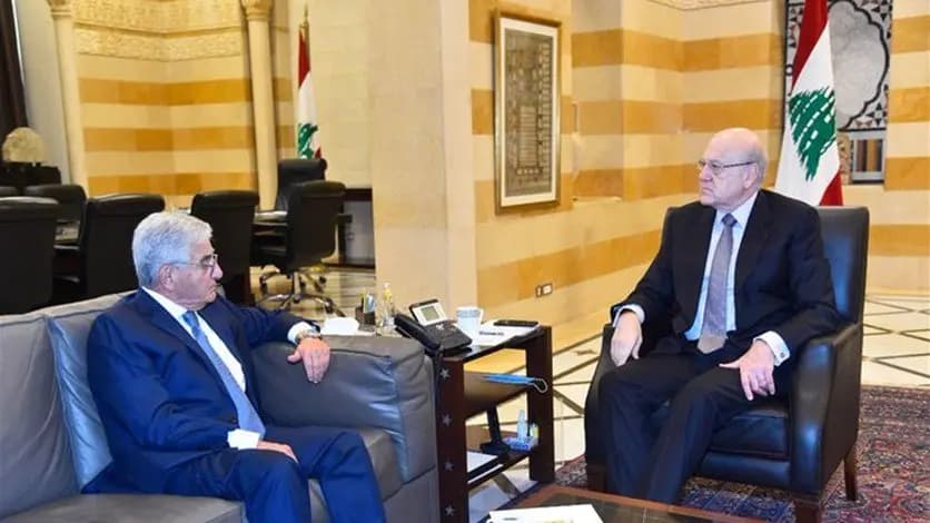 لقاء ميقاتي - صفير: تأكيدُ أهميةِ الاتفاق مع صندوق النقد