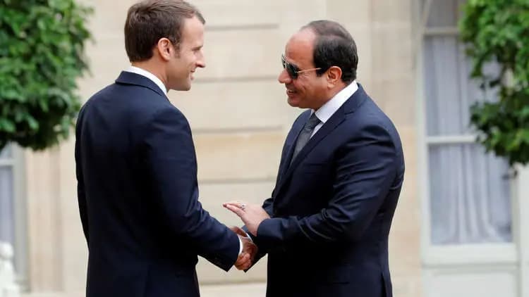 التطورات الإقليمية بين السيسي وماكرون